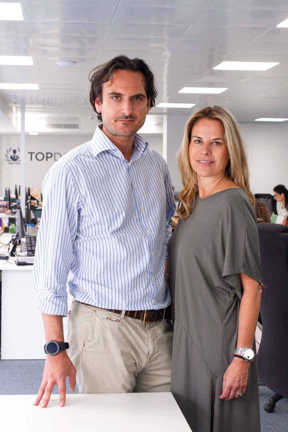 Lorena Bassas y Alberto Porciani de Top doctors para Flash deco Barcelona